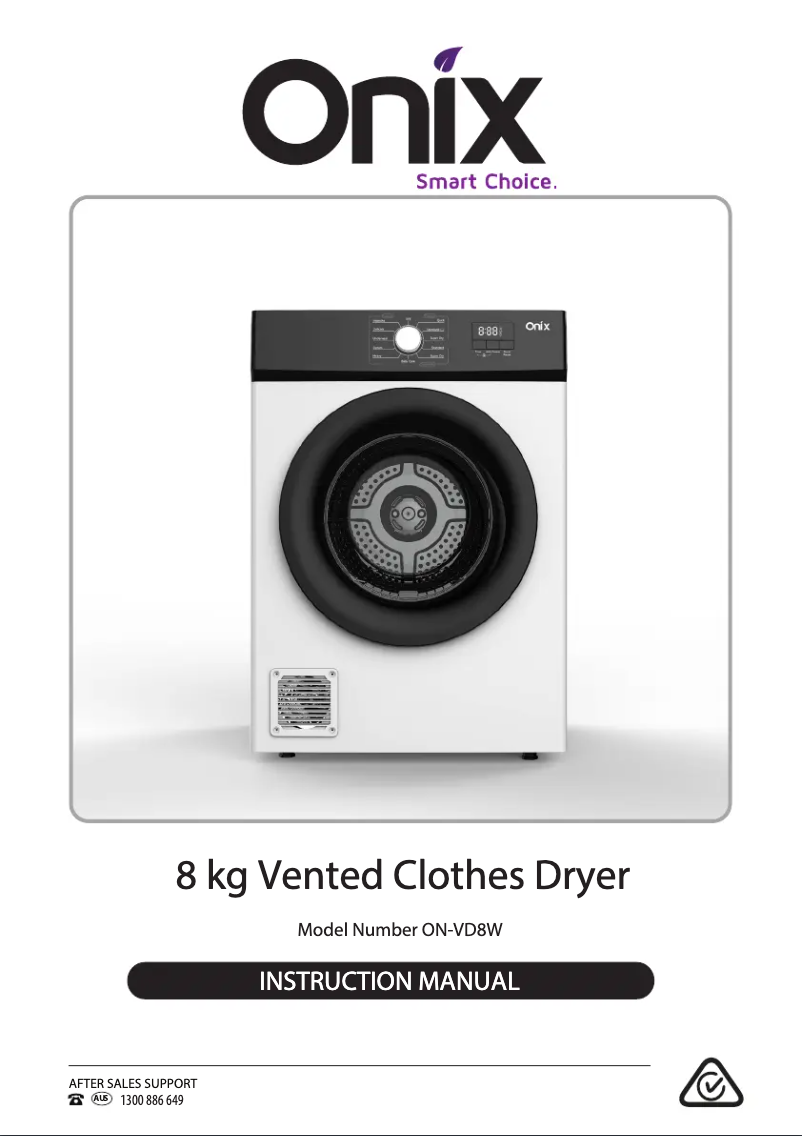 Image de la première page du manuel de l'appareil ON-VD8W