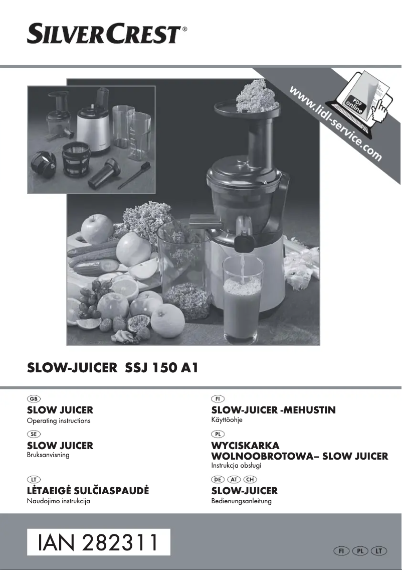 Page n°1 - Manuel utilisateur SilverCrest SSJ 150 A2