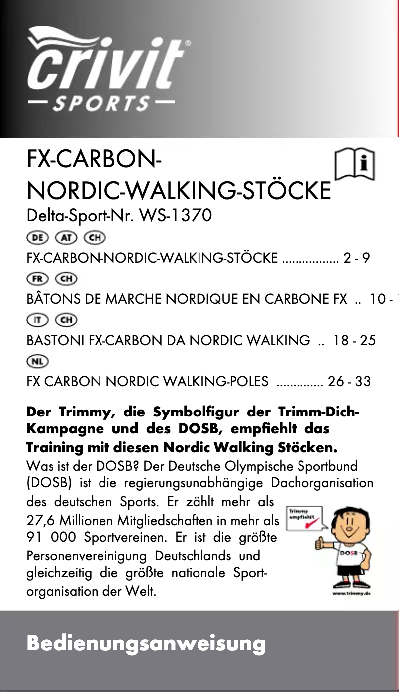 Image de la première page du manuel de l'appareil WS-1370