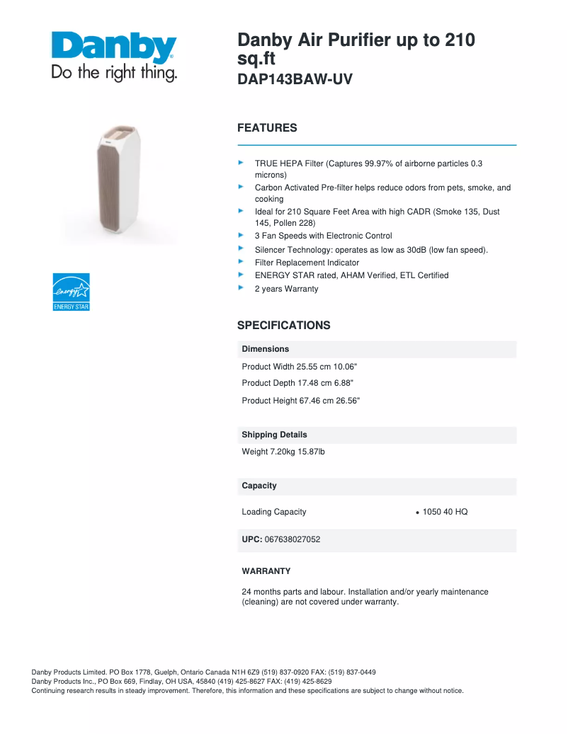 Imagen de la primera página del manual del dispositivo DAP143BAW-UV