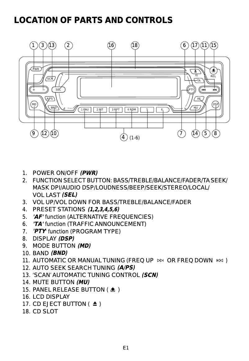Page n°1 - Manuel utilisateur Denver CAD 340