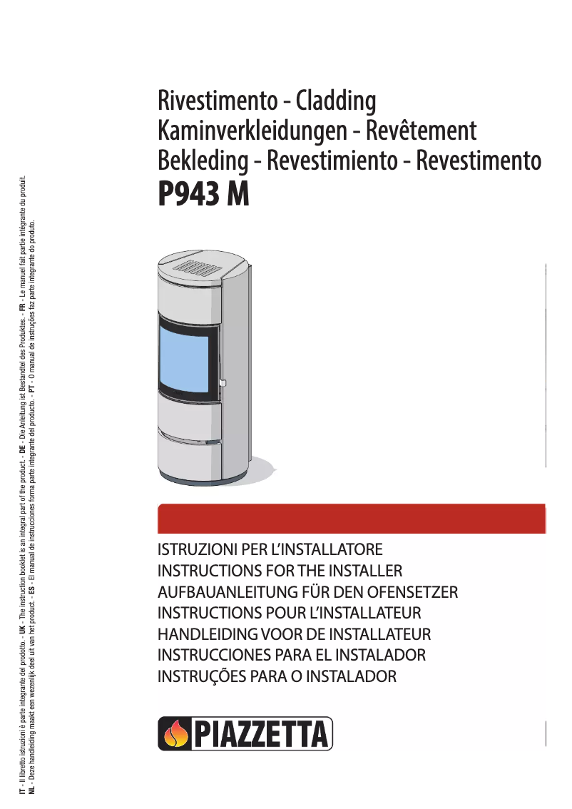 Page 1 de la notice Manuel utilisateur Piazzetta P943 M