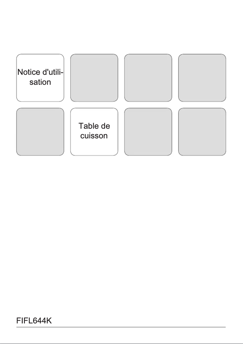 Image de la première page du manuel de l'appareil FIFL644K