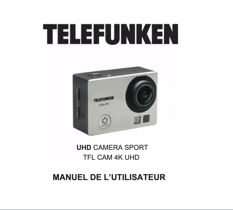 Image de la première page du manuel de l'appareil TFLCAM4KUHD