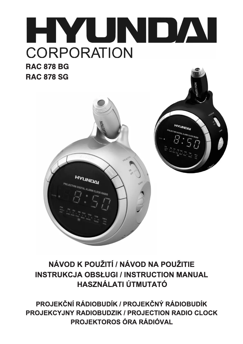 Page 1 de la notice Manuel utilisateur Hyundai RAC 878 SG