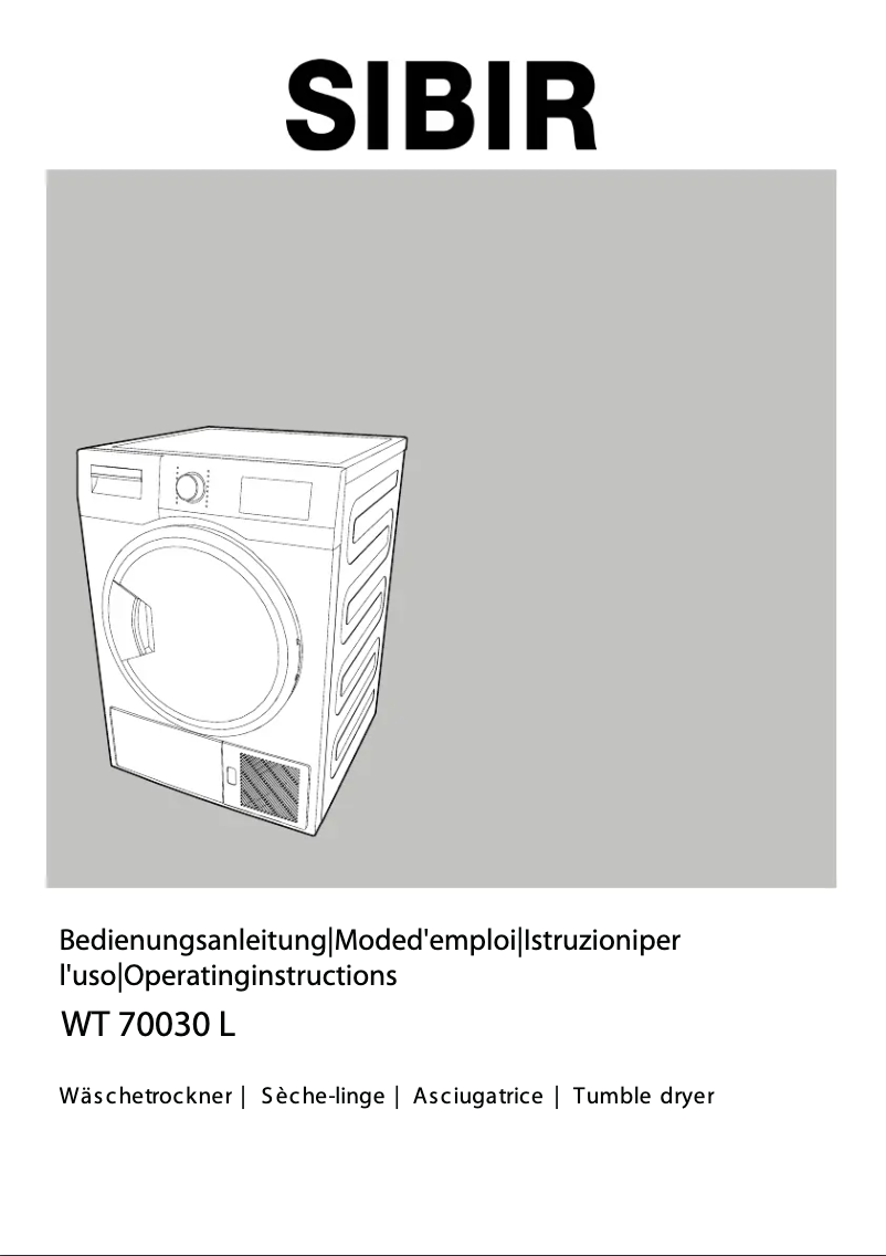 Image de la première page du manuel de l'appareil WT 70040 L