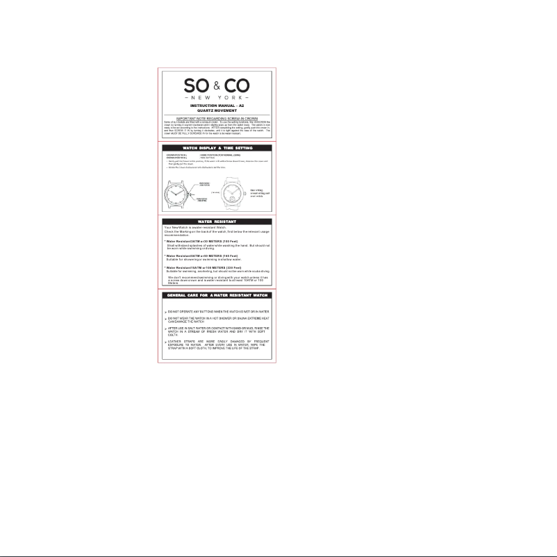 Page 1 de la notice Manuel utilisateur So & Co Chelsea 5103