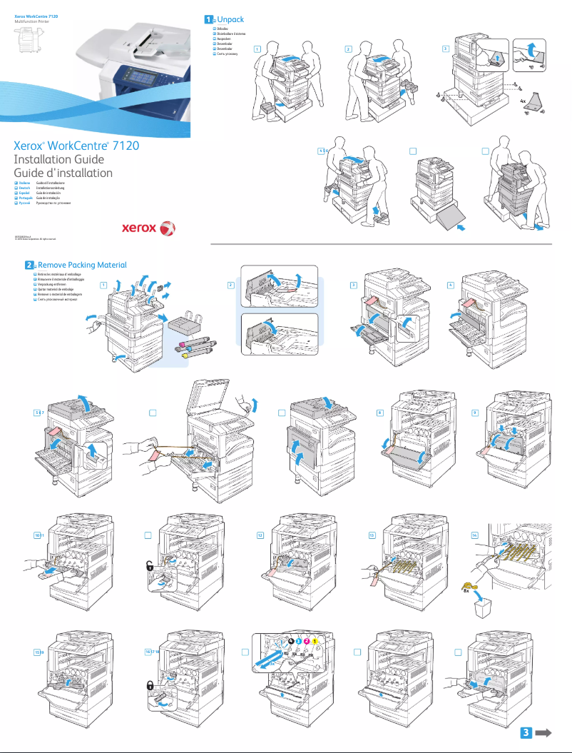 Image de la première page du manuel de l'appareil WorkCentre 7120