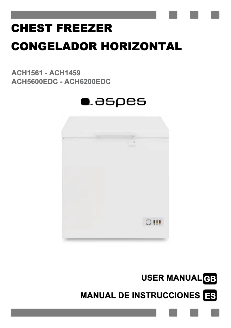 Page 1 de la notice Manuel utilisateur Aspes ACH5600EDC