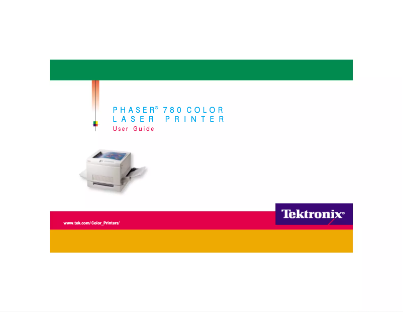 Page 1 de la notice Manuel utilisateur Xerox Phaser 780