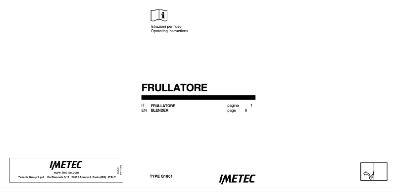 Image de la première page du manuel de l'appareil PB 100