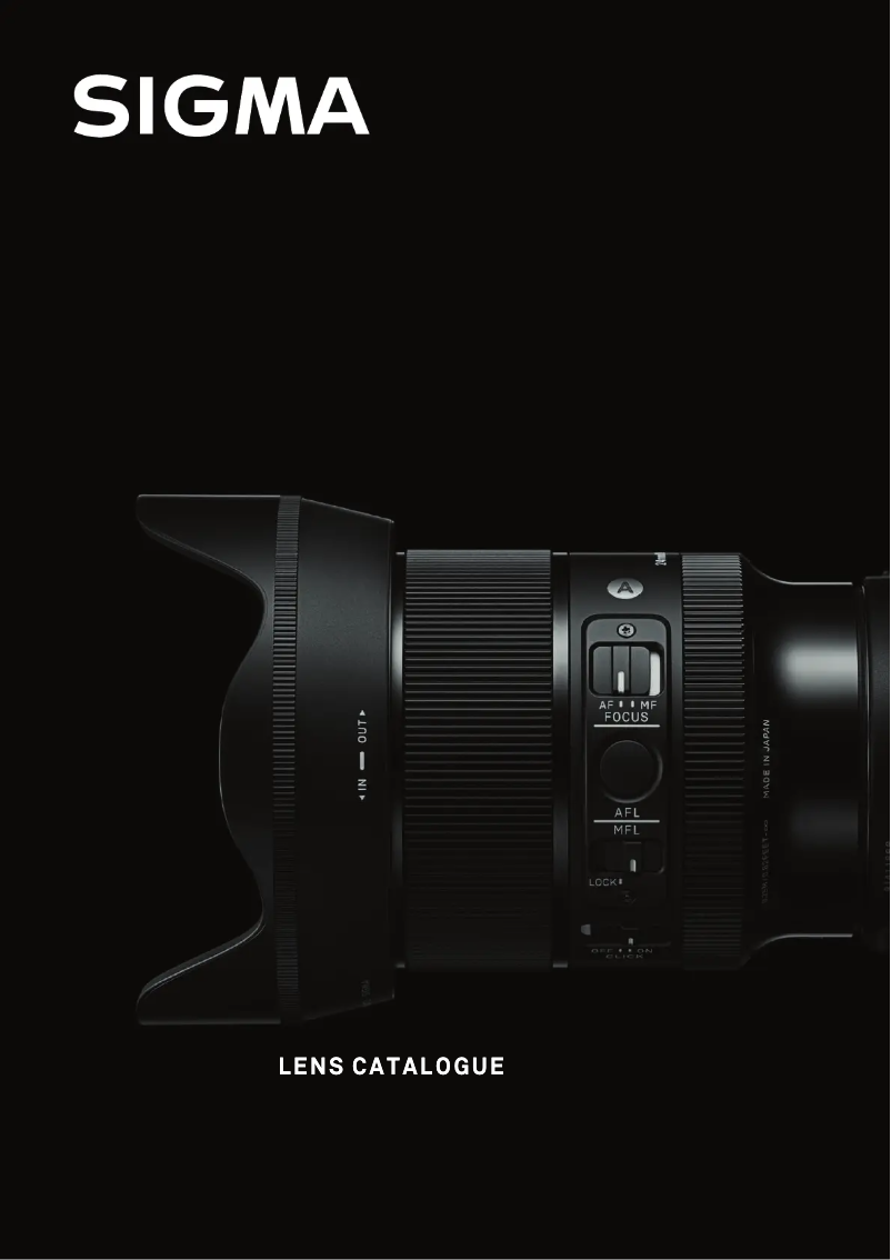 Image de la première page du manuel de l'appareil 24-70mm F2.8 DG OS HSM