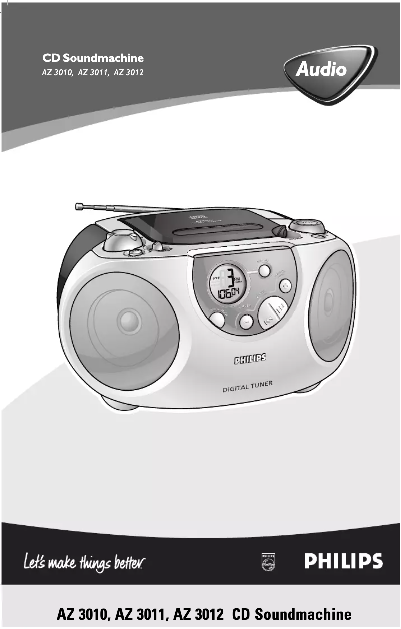 Page n°1 - Manuel utilisateur Philips AZ3014