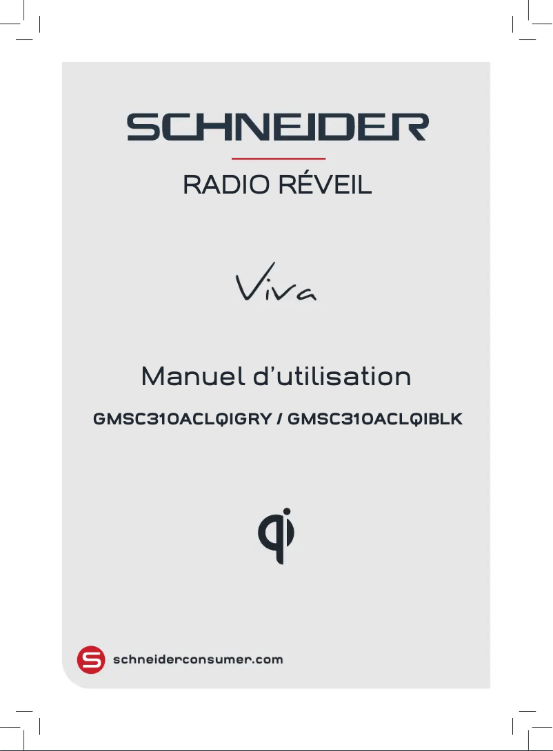 Page n°1 - Manuel utilisateur Schneider Viva GMSC310ACLQIGRY