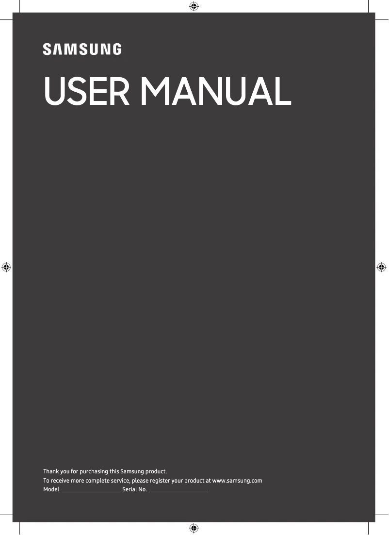 Image de la première page du manuel de l'appareil GQ65LS01BGU