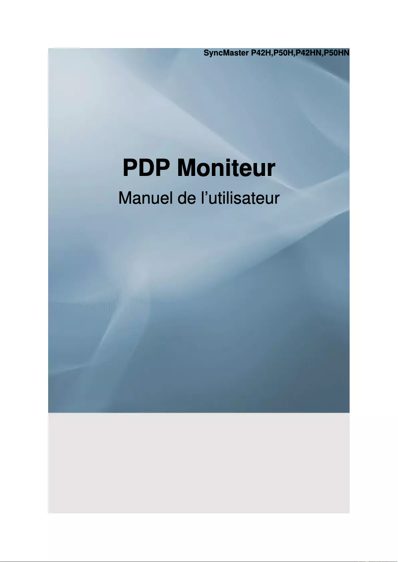 Image de la première page du manuel de l'appareil P50H