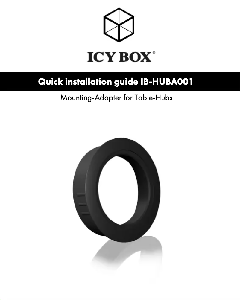 Page n°1 - Manuel utilisateur Icy Box IB-HUBA001