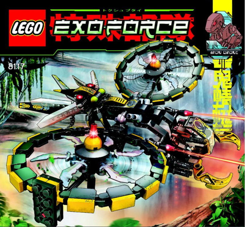 Page 1 de la notice Consignes visuelles Lego Exo Force 8117