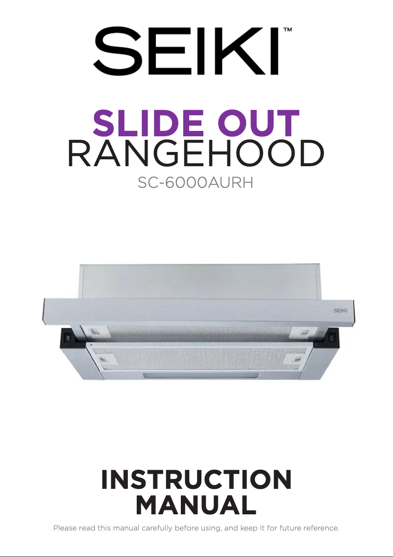 Page n°1 - Manuel utilisateur Seiki SC-6000AURH
