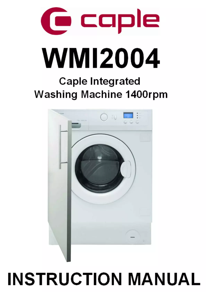 Page n°1 - Manuel utilisateur Caple WMi2004