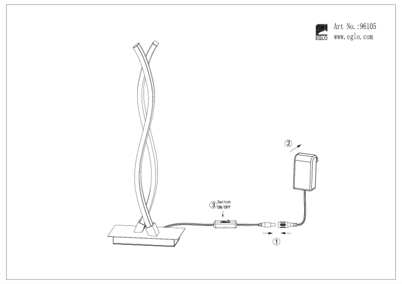 Page 1 de la notice Manuel utilisateur Eglo Lasana 2