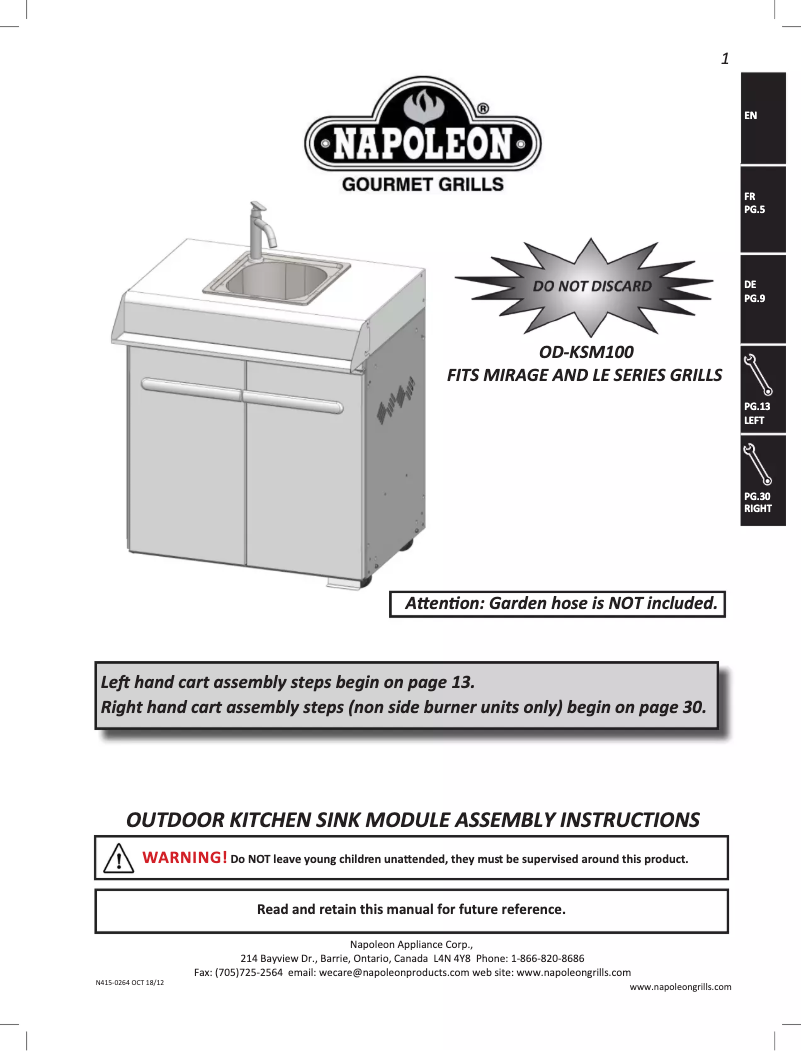 Image de la première page du manuel de l'appareil OD-KSM100