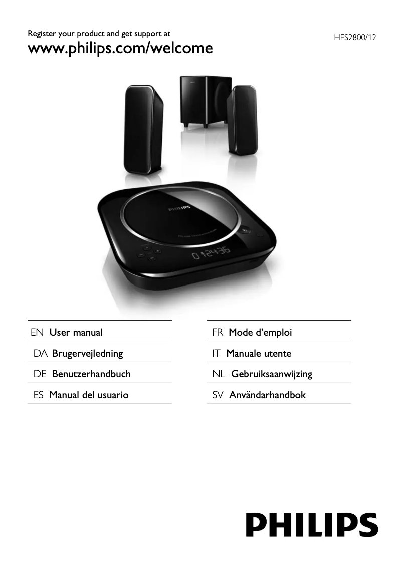 Image de la première page du manuel de l'appareil HES2800