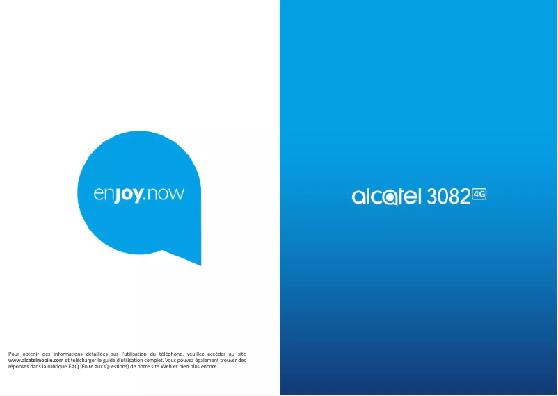 Page 1 de la notice Manuel utilisateur Alcatel 3082 4G