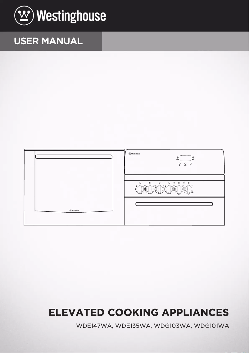 Page n°1 - Manuel utilisateur Westinghouse WDG101WA