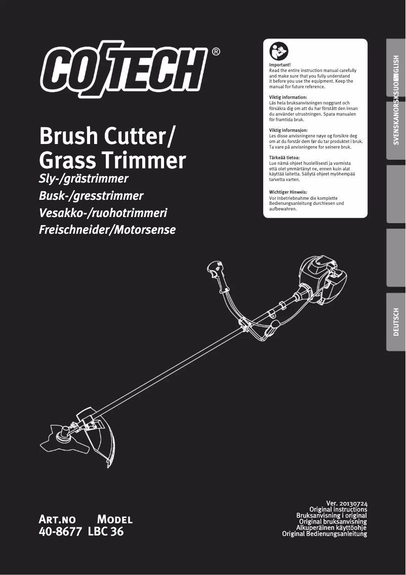 Página 1 del manual Manual de usuario Cotech LBC 36