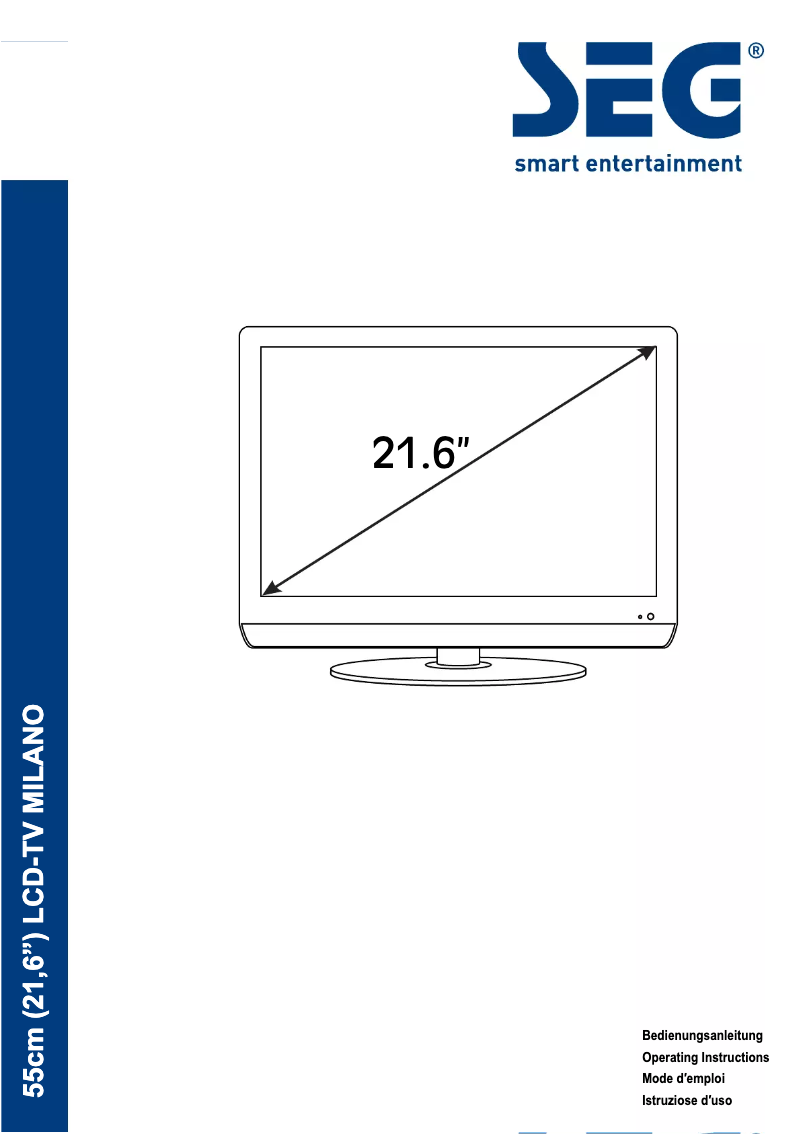 Image de la première page du manuel de l'appareil Milano