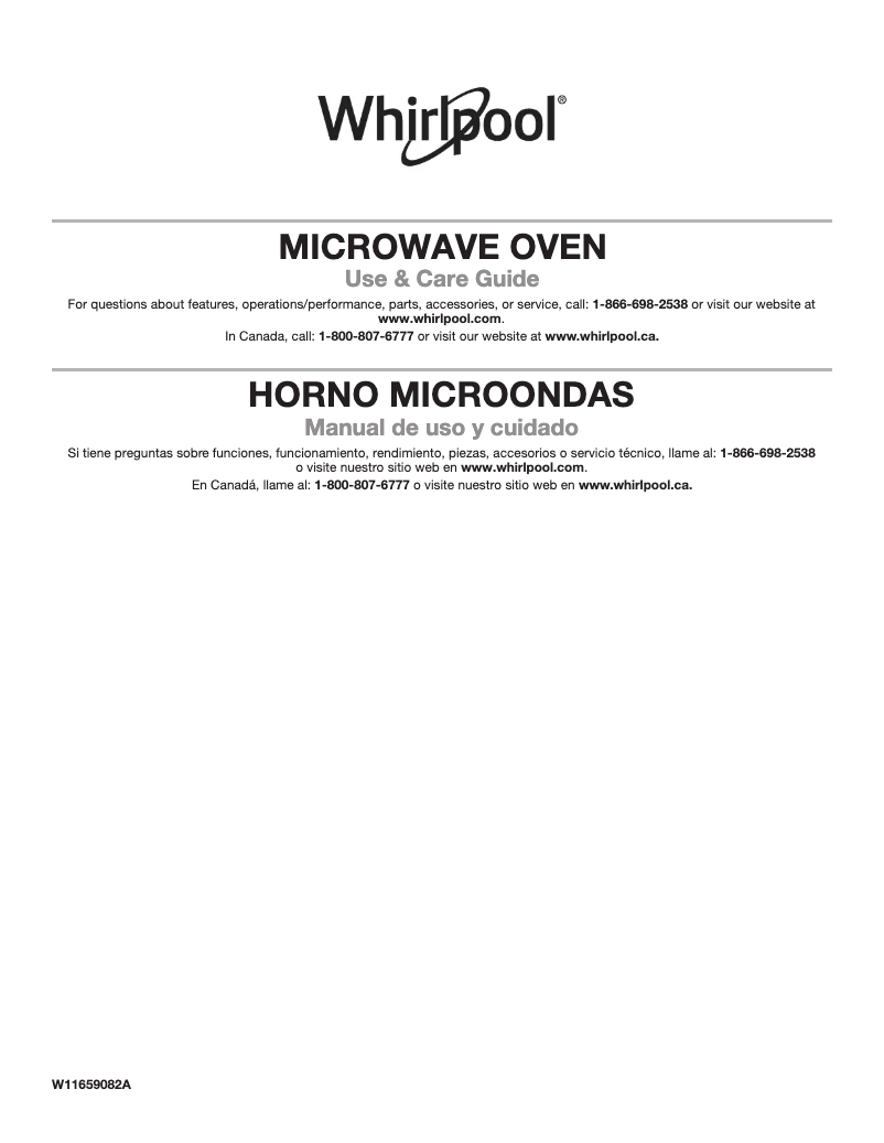 Page 1 de la notice Manuel utilisateur Whirlpool WMCS7024PW