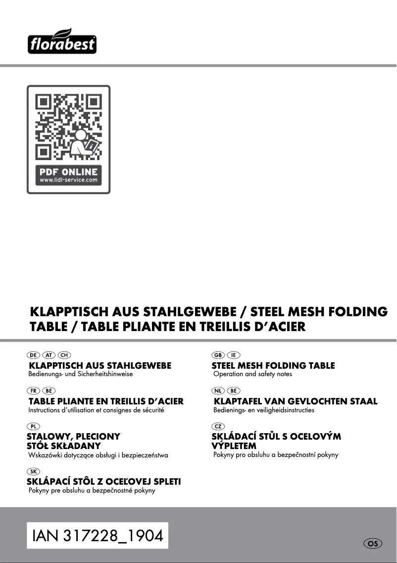 Page n°1 - Manuel utilisateur Florabest HG05699