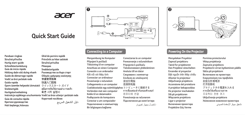 Page n°1 - Manuel utilisateur Acer P1357Wi