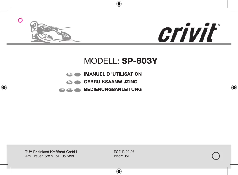 Page 1 of the manual User Manual Crivit IAN 108514
