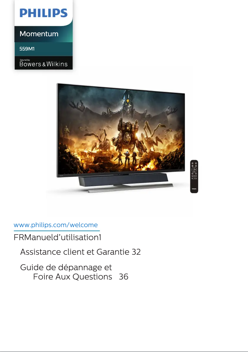 Image de la première page du manuel de l'appareil Momentum 559M1