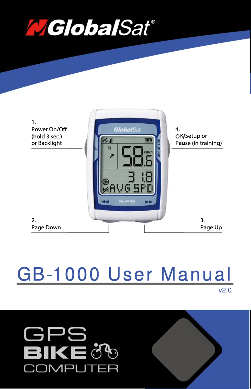 Image de la première page du manuel de l'appareil GB-1000