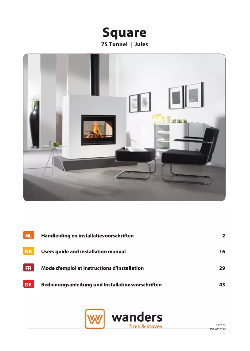 Page n°1 - Manuel utilisateur Wanders Square 75 Jules