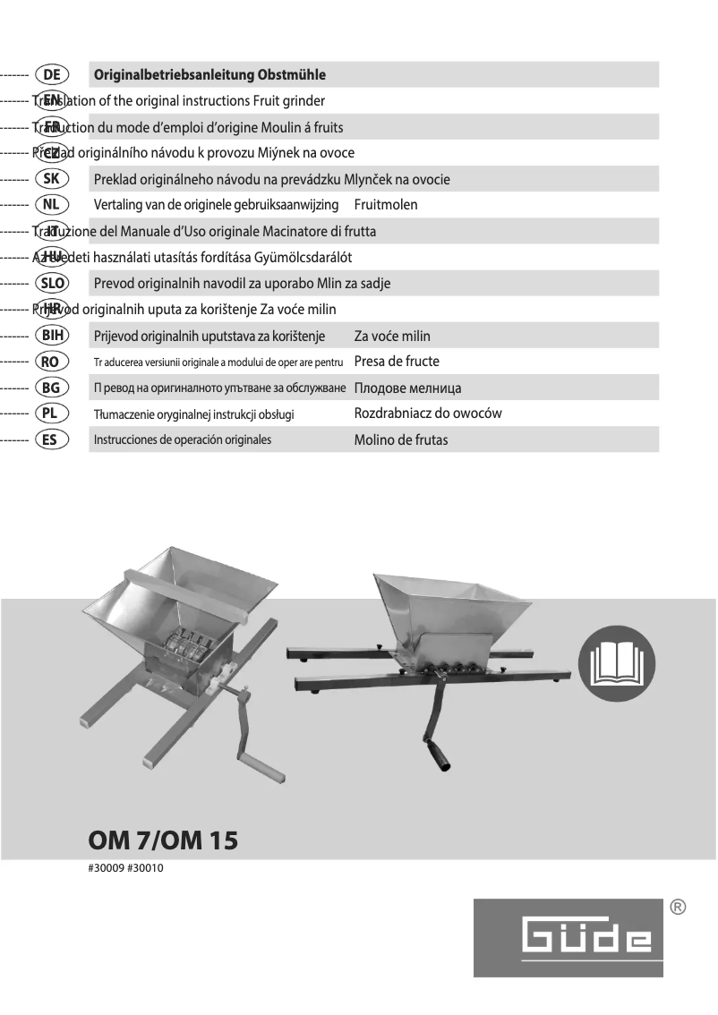 Image de la première page du manuel de l'appareil OM 7