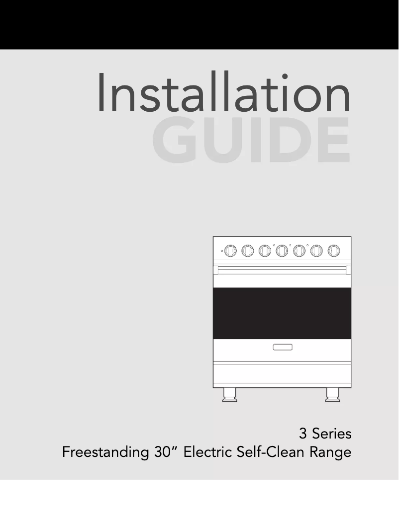 Page 1 de la notice Guide d'installation Viking RVER33015BSS
