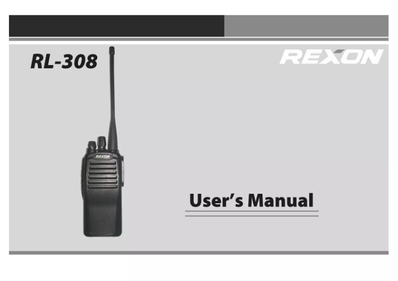 Página 1 del manual Manual de usuario Rexon RL-308
