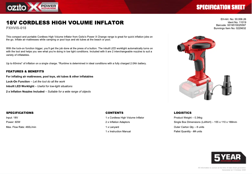 Image de la première page du manuel de l'appareil PXHVIS-018