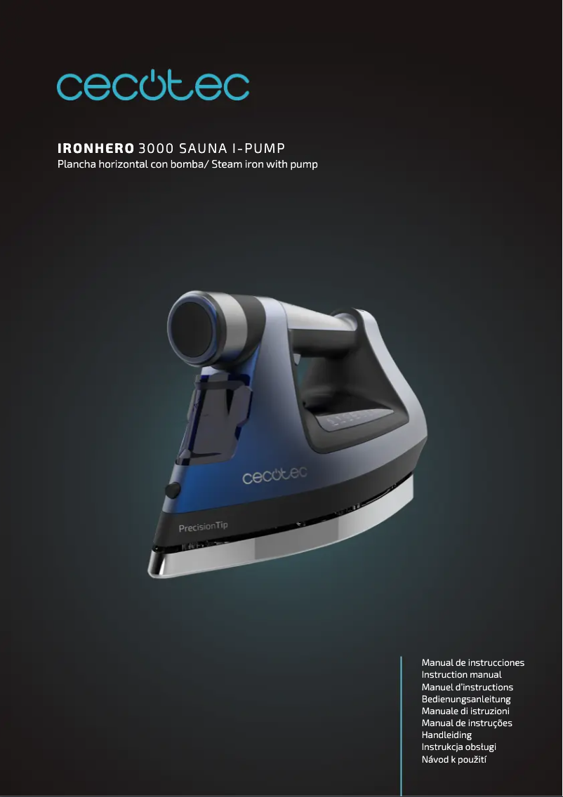 Image de la première page du manuel de l'appareil IronHero 3000 Sauna i-Pump