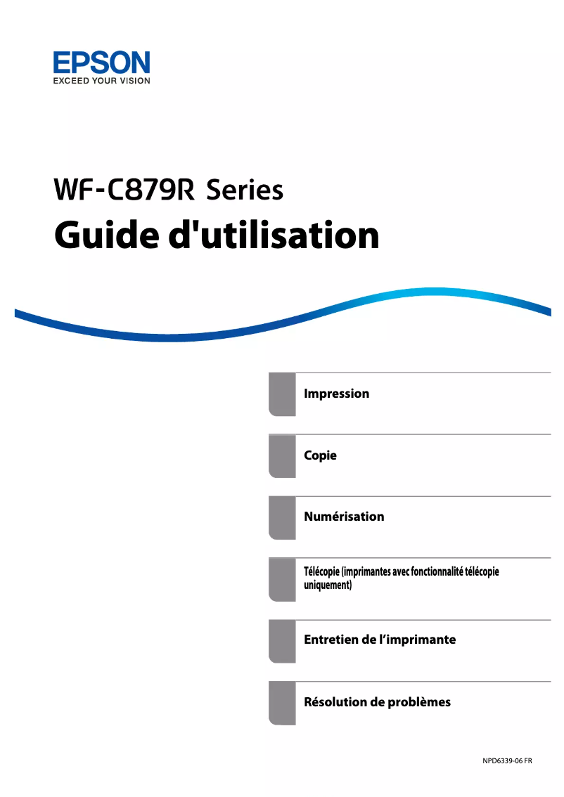 Page n°1 - Manuel utilisateur Epson WorkForce Pro RIPS WF-C879R