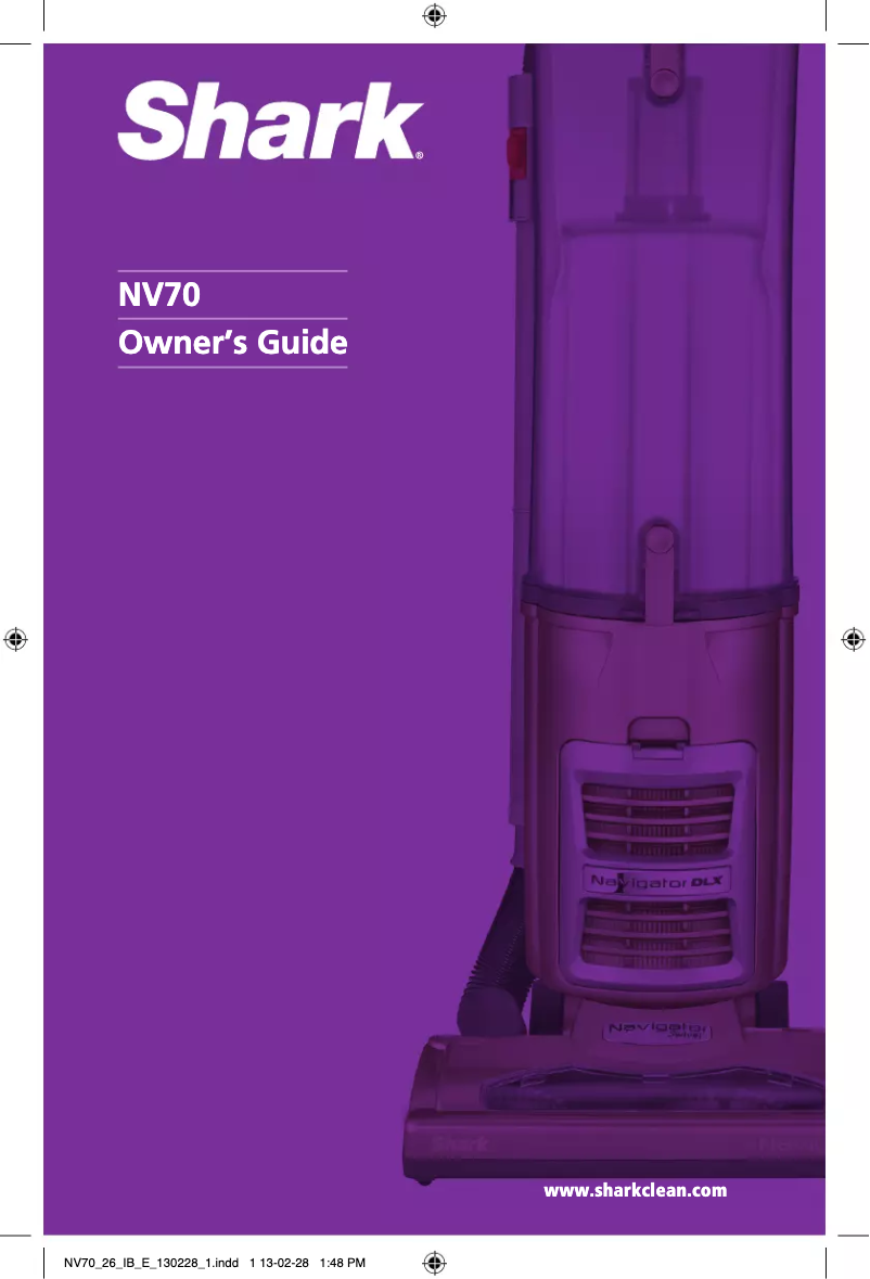 Image de la première page du manuel de l'appareil NV70