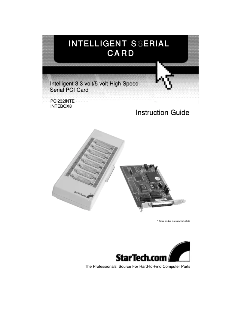 Page n°1 - Manuel utilisateur StarTech.com INTEBOX8