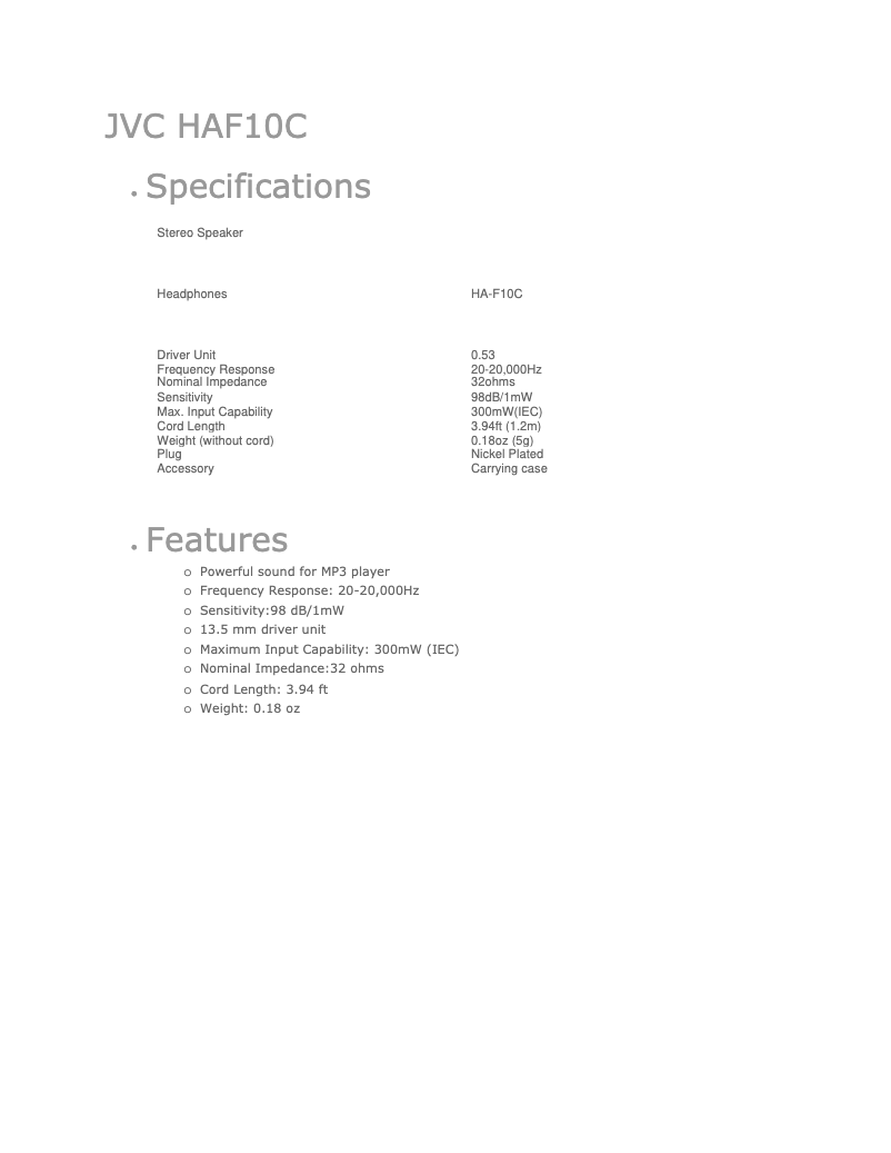 Image de la première page du manuel de l'appareil HAF10C