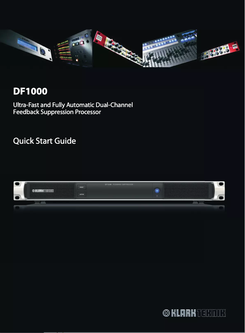 Page n°1 - Manuel utilisateur Klark Teknik DF1000