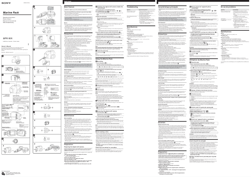 Página 1 del manual Manual de usuario Sony MPK-WA