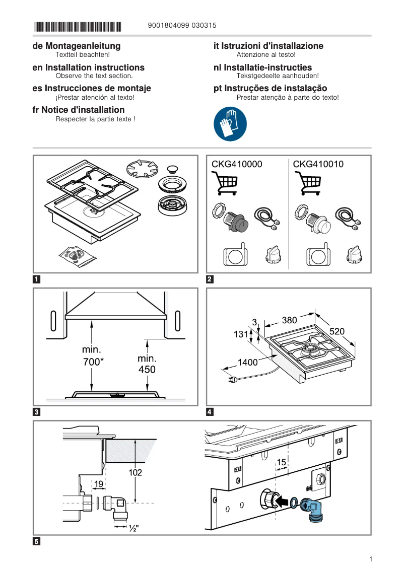 Imagen de la primera página del manual del dispositivo VG415215